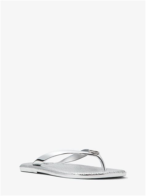 michael kors jet set thong slippers|Jet Set Metallic Jelly Flip.